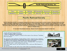 Tablet Screenshot of pacificrailroadsociety.org